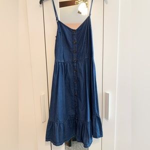 Japna strap sleeve jean dress